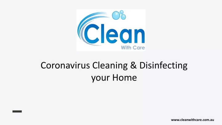 coronavirus cleaning disinfecting your home