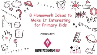 8 Homework Ideas to Make It Interesting for Primary Kids