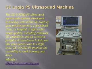 GE Logiq Ultrasound Machine