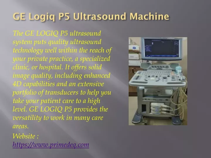 ge logiq p5 ultrasound machine