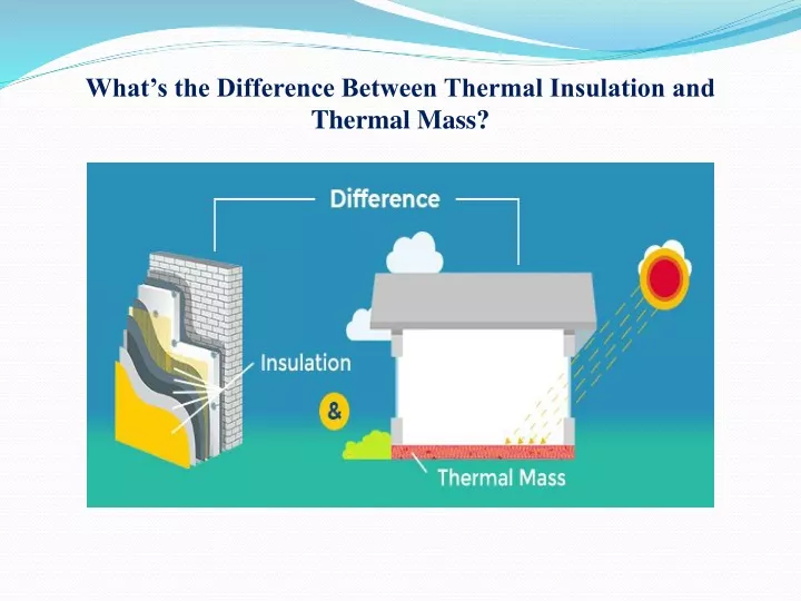 what s the difference between thermal insulation