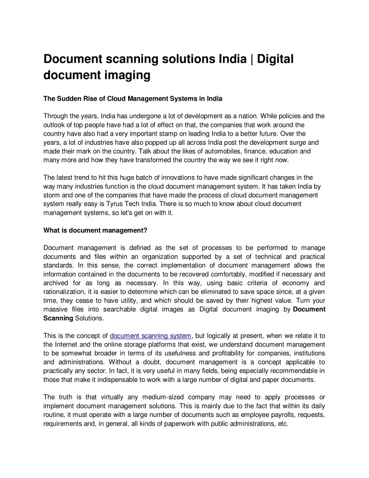 document scanning solutions india digital