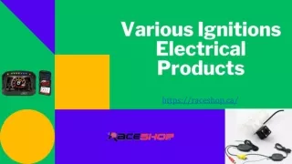 Various Ignitions Electrical Products at RaceShop