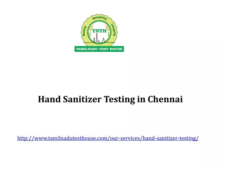 hand sanitizer testing in chennai