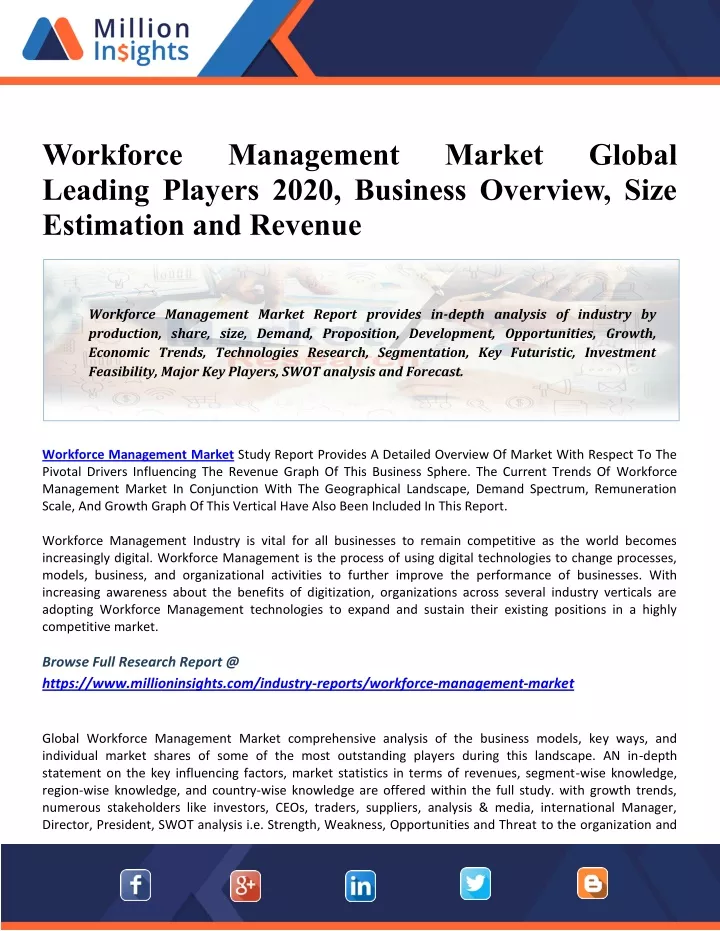 workforce leading players 2020 business overview