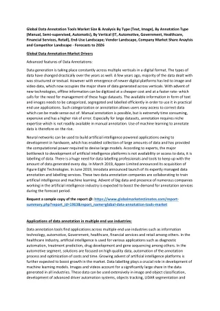 global data annotation tools market size analysis