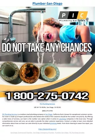 plumber san diego