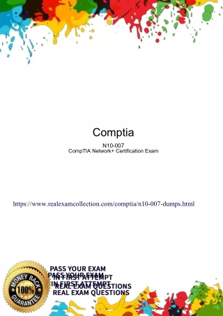 Download Updated CompTIA N10-007 Exam Questions Answers - Realexamcollection.com