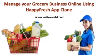 manage your grocery business online using