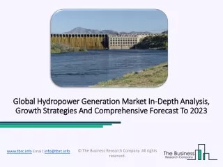 global hydropower generation market global
