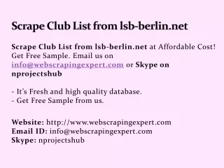 scrape club list from lsb berlin net