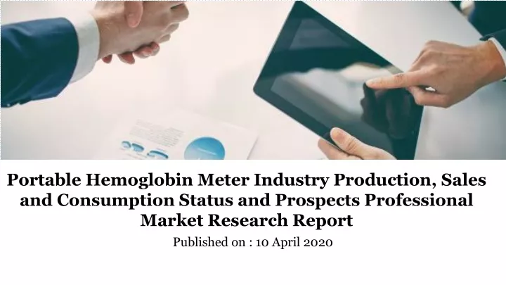 portable hemoglobin meter industry production