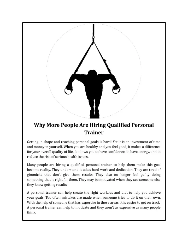 why more people are hiring qualified personal