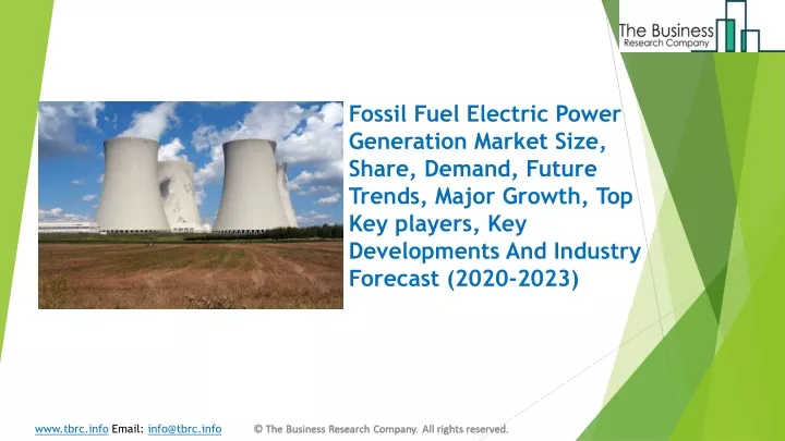 fossil fuel electric power generation market size