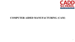computer aided manufacturing cam