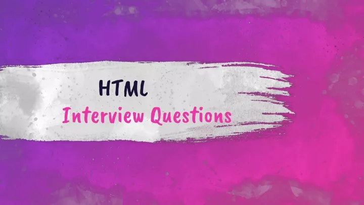 html interview questions