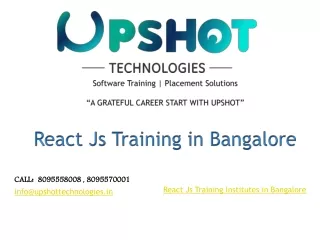 React js training in Bangalore, Reactjs training institutes in Bangalore BTM