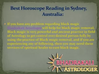 Horoscope Reading Expert in Sydney, Australia – Bhadrakali Astrologer: