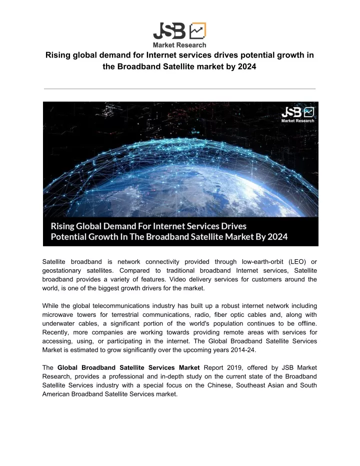 rising global demand for internet services drives