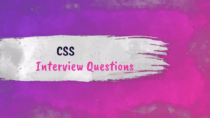css interview questions