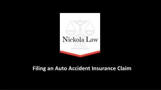 Filing an auto accident insurance claim