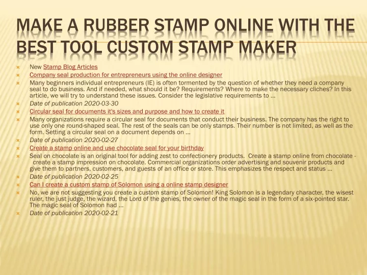 make a rubber stamp online with the best tool custom stamp maker