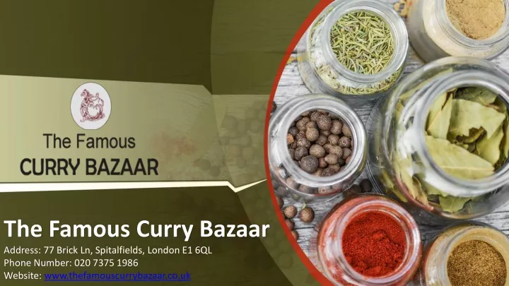 the famous curry bazaar address 77 brick