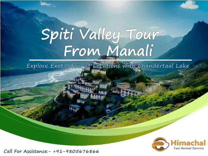 spiti valley tour from manali