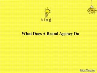 what does a brand agency do