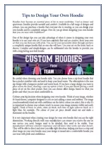 Tips to Design Your Own Hoodie - slide 1
