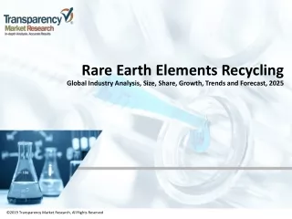 Rare Earth Elements Recycling Market - Scope Size Share Analysis Forecast 2027