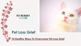 Pet Loss Grief: 10 Healthy Ways To Overcome Pet Loss Grief