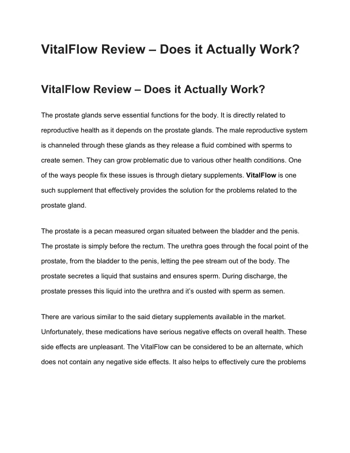 vitalflow review does it actually work