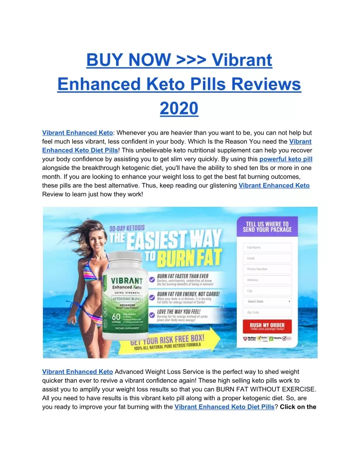 buy now vibrant enhanced keto pills reviews 2020