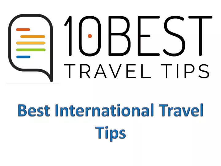 best international travel tips