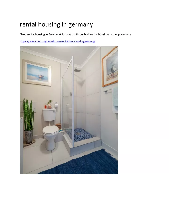 rental housing in germany