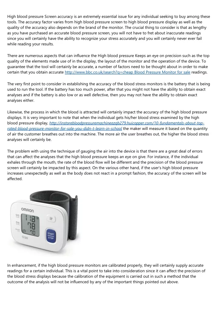 high blood pressure screen accuracy