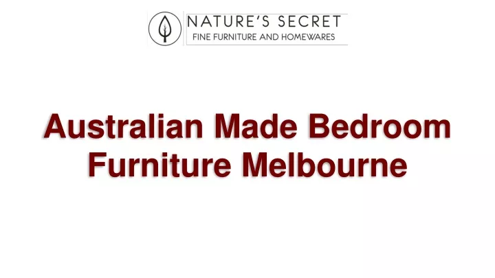 australian made bedroom furniture melbourne
