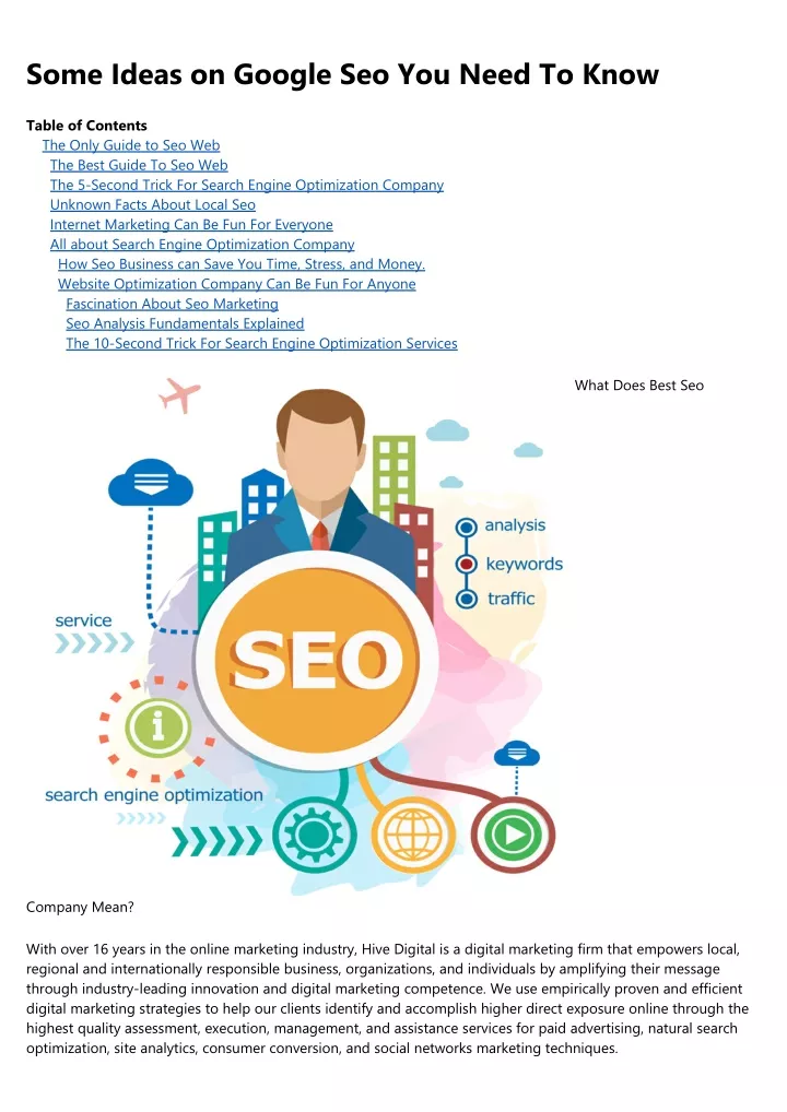 some ideas on google seo you need to know