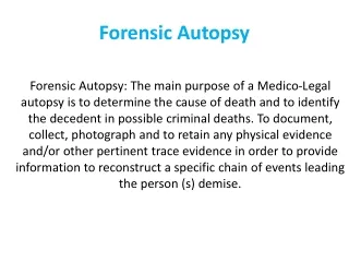 forensic autopsy