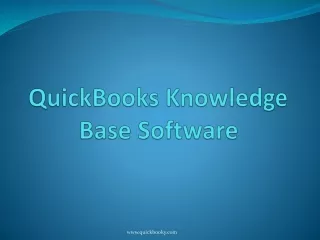 QuickBooks Knowledge Base Software
