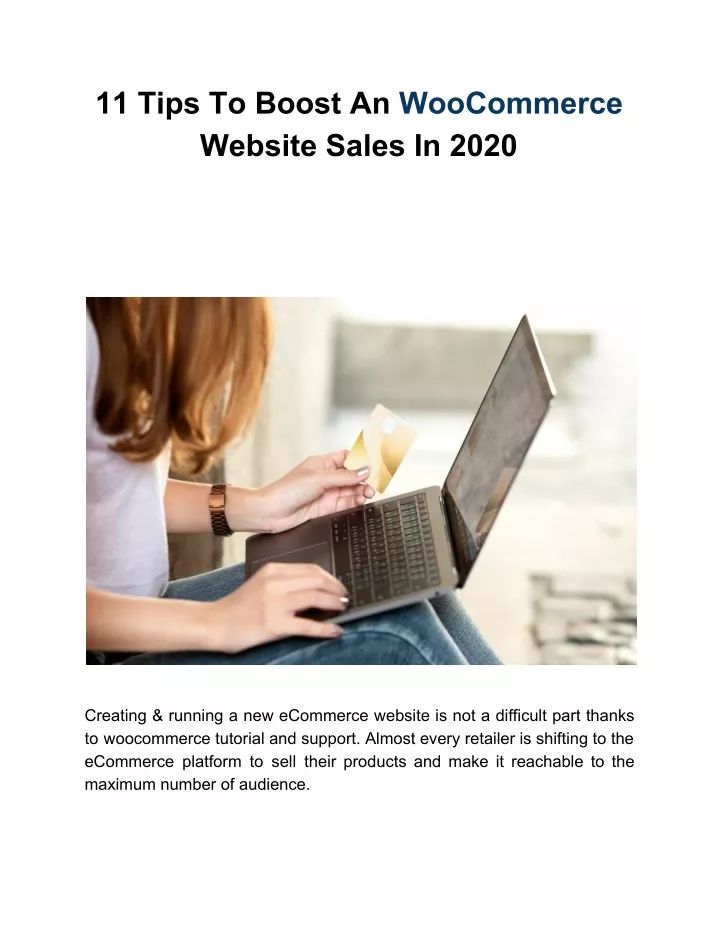 11 tips to boost an woocommerce website sales
