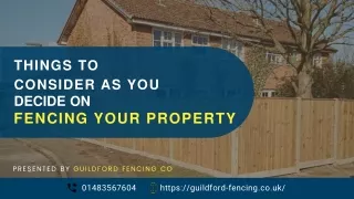 things to consider as you decide on fencing your