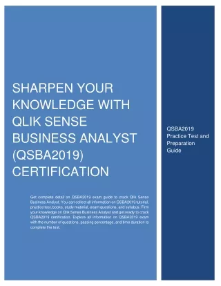 sharpen your knowledge with qlik sense business