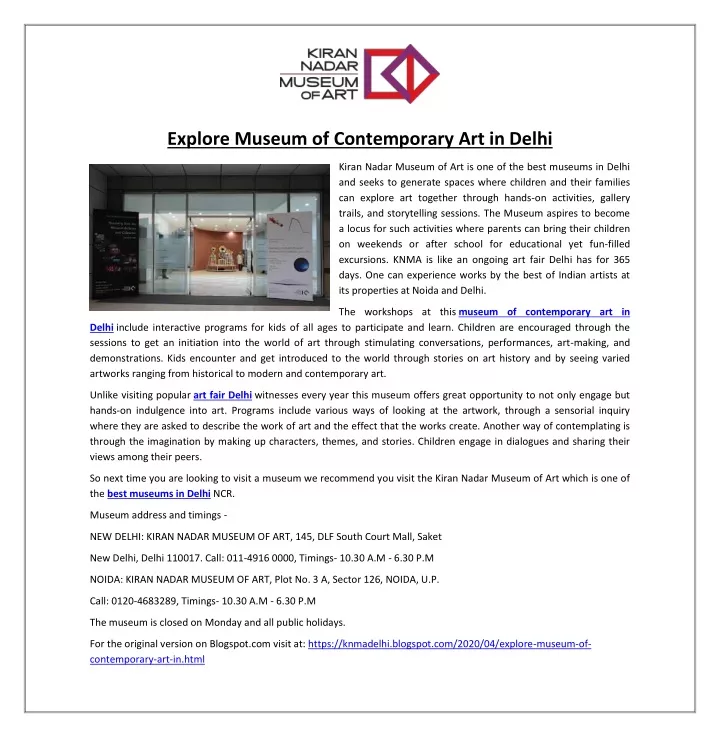 explore museum of contemporary art in delhi