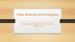data science and analytics