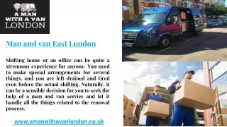 man and van east london