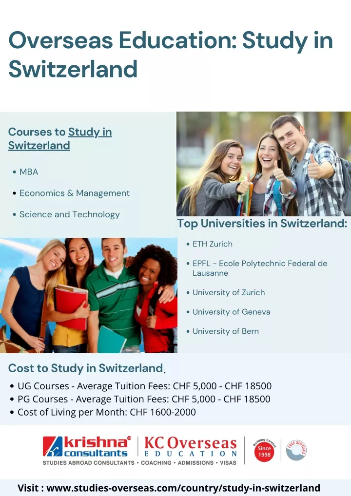 overseas education study in switzerland