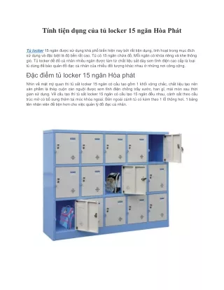t nh ti n d ng c a t locker