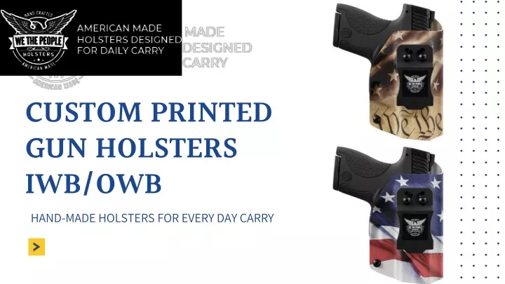 custom printed gun holsters iwb owb